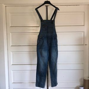 Free People low-back overalls